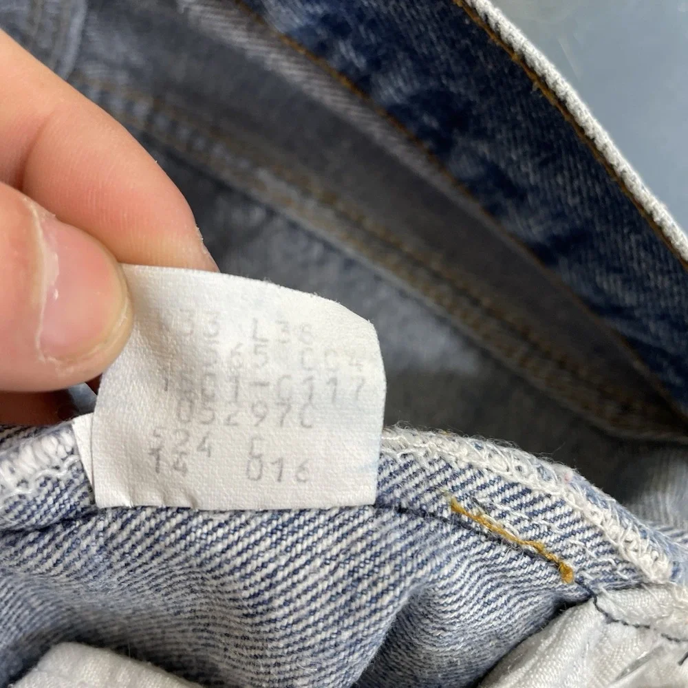 Vtg Levis 501-0117 Jeans Mens 33x36 (fit 30x33) 80s Made in USA 1986 Great Wash